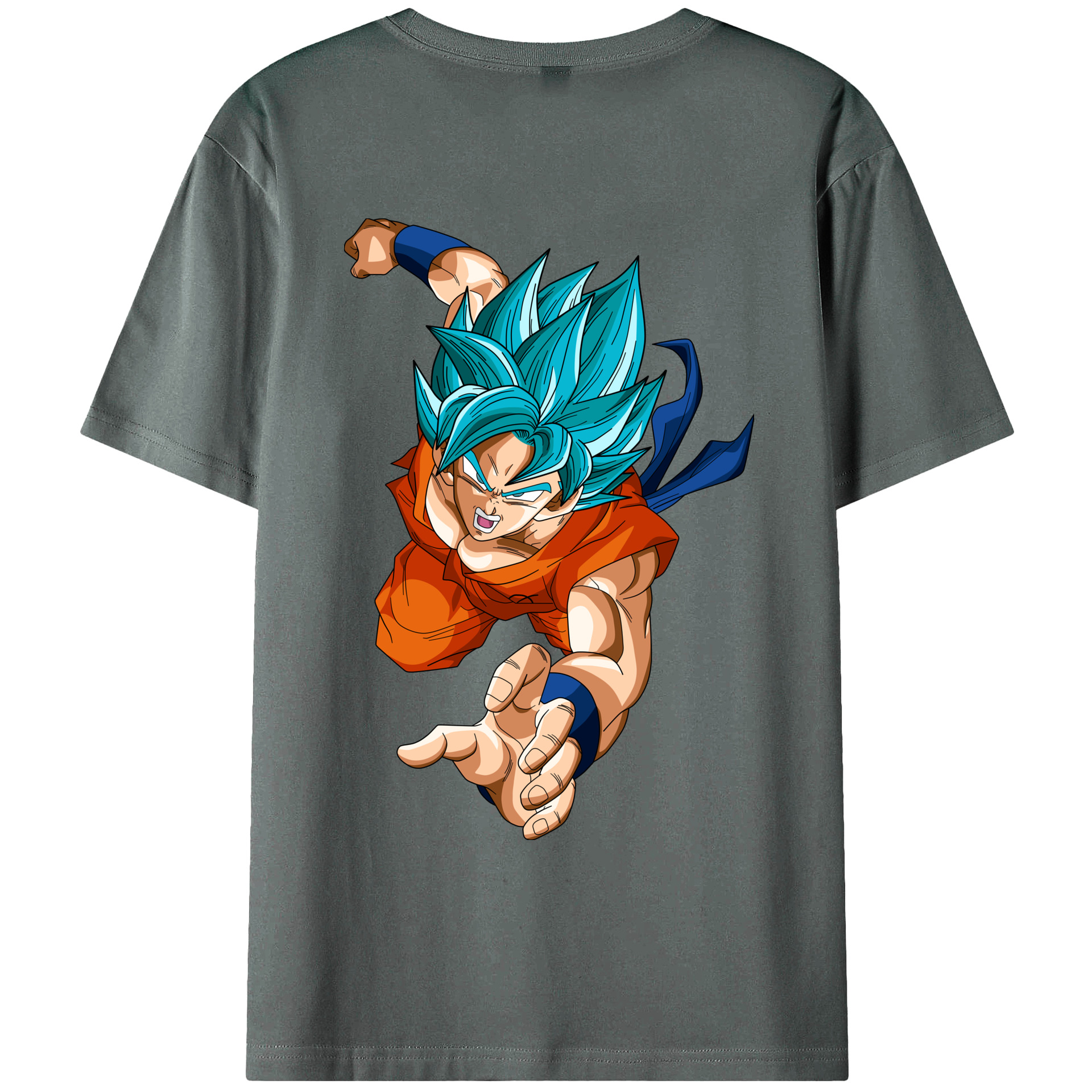 （画像用） ドラゴンボール ベジット DRAGON BALL Vegetto 綿100％ メンズ半袖Tシャツ（バックプリント） 通気性